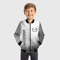 Бомбер детский Mazda - white gradient вертикально, цвет: 3D-черный — фото 2