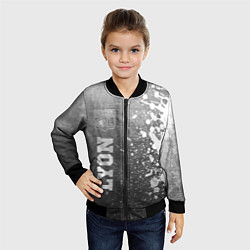 Бомбер детский Lyon - grey gradient по-вертикали, цвет: 3D-черный — фото 2