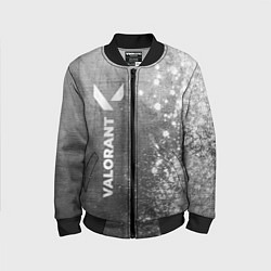 Бомбер детский Valorant - grey gradient по-вертикали, цвет: 3D-черный