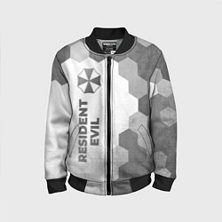 Детский бомбер Resident Evil - white gradient по-вертикали