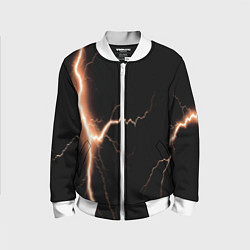 Детский бомбер Lightning orange