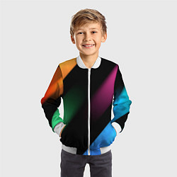 Бомбер детский Multicoloured, цвет: 3D-белый — фото 2