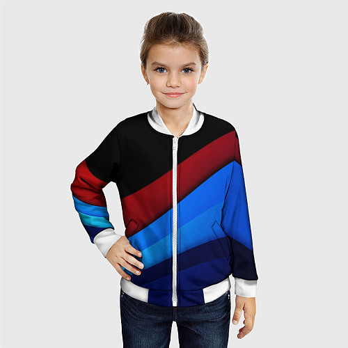 Детский бомбер Multicoloured / 3D-Белый – фото 4