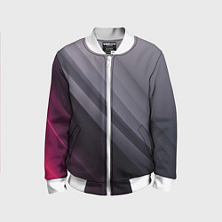 Бомбер детский Color black grey, цвет: 3D-белый