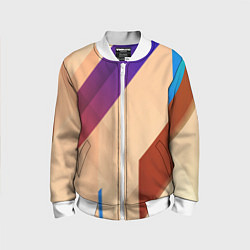 Бомбер детский Multicolored, цвет: 3D-белый