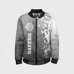 Бомбер детский Bayern - grey gradient по-вертикали, цвет: 3D-черный