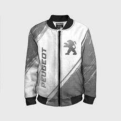 Детский бомбер Peugeot - white gradient вертикально