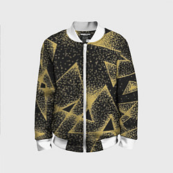 Детский бомбер Triangle yellow with dots