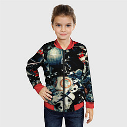 Бомбер детский Звездные войны персонажи, цвет: 3D-красный — фото 2