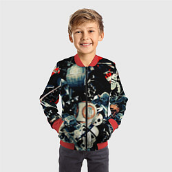 Бомбер детский Звездные войны персонажи, цвет: 3D-красный — фото 2