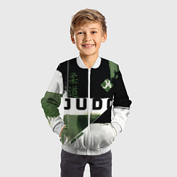 Бомбер детский Время дзюдо, цвет: 3D-белый — фото 2