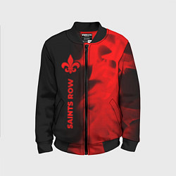 Бомбер детский Saints Row - red gradient по-вертикали, цвет: 3D-черный