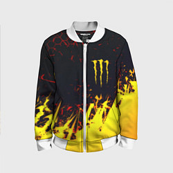 Детский бомбер Monster energy абстрактные краски