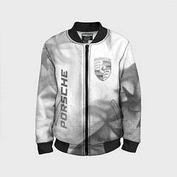 Бомбер детский Porsche - white gradient вертикально, цвет: 3D-черный