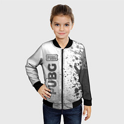 Бомбер детский PUBG - white gradient по-вертикали, цвет: 3D-черный — фото 2