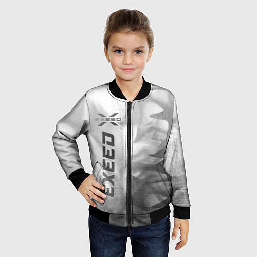 Детский бомбер Exeed - white gradient по-вертикали / 3D-Черный – фото 4