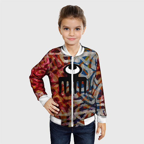 Детский бомбер Acra Batik / 3D-Белый – фото 4