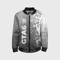 Бомбер детский GTA6 - grey gradient по-вертикали, цвет: 3D-черный