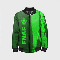Детский бомбер FNAF - green gradient по-вертикали