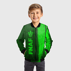 Бомбер детский FNAF - green gradient по-вертикали, цвет: 3D-черный — фото 2