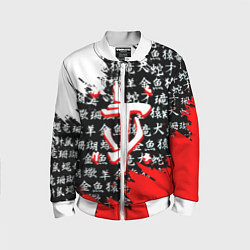 Бомбер детский Doom dark age japan, цвет: 3D-белый