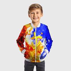 Бомбер детский Doom битва огня, цвет: 3D-белый — фото 2