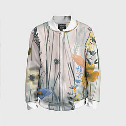 Детский бомбер Цветы полевые