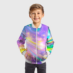 Бомбер детский Волшебный мистический космос, цвет: 3D-белый — фото 2