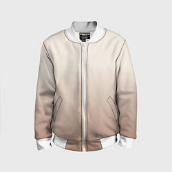 Бомбер детский Градиент песочный, цвет: 3D-белый