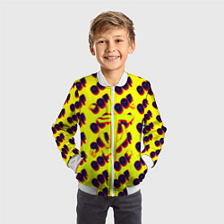 Бомбер детский Doom off, цвет: 3D-белый — фото 2