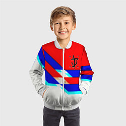 Бомбер детский Doom geometry cyber sport, цвет: 3D-белый — фото 2