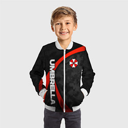 Бомбер детский Umbrella - камуфляж, цвет: 3D-белый — фото 2