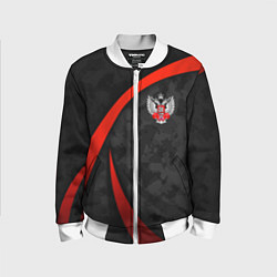 Бомбер детский Федерация бокса - камуфляж, цвет: 3D-белый