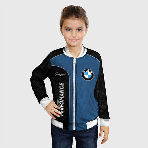Детский бомбер BMW Performance Power / 3D-Белый – фото 4