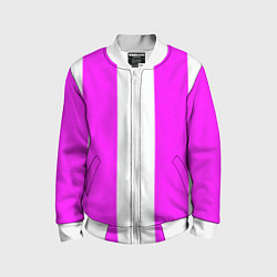 Бомбер детский Color white and pink, цвет: 3D-белый