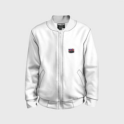 Бомбер детский Mercedes amg, цвет: 3D-белый