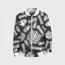 Детский бомбер Черепки и костяшки