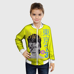 Бомбер детский David Bowie 1973, цвет: 3D-белый — фото 2