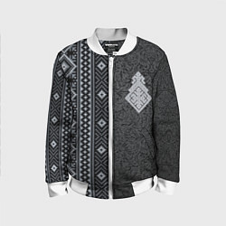 Детский бомбер Славянский орнамент с оберегом макошь