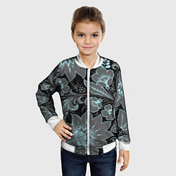 Бомбер детский Узор, цвет: 3D-белый — фото 2