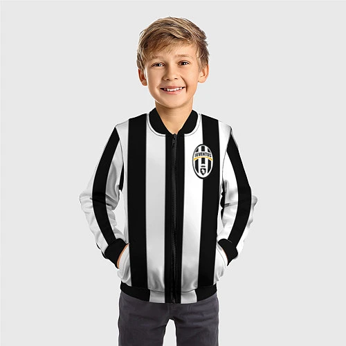 Детский бомбер Juventus: Vidal / 3D-Черный – фото 3