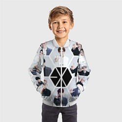 Бомбер детский EXO Boys, цвет: 3D-белый — фото 2