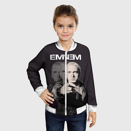 Детский бомбер Eminem: You / 3D-Белый – фото 4