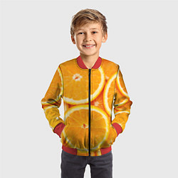 Бомбер детский Апельсин, цвет: 3D-красный — фото 2