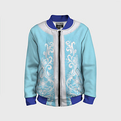 Бомбер детский Снегурочка, цвет: 3D-синий