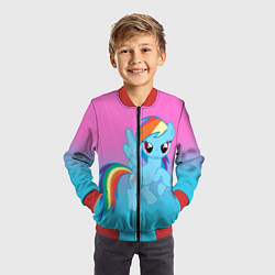 Бомбер детский My Little Pony, цвет: 3D-красный — фото 2