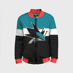 Бомбер детский San Jose Sharks, цвет: 3D-красный