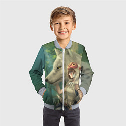 Бомбер детский Принцесса и волк, цвет: 3D-серый — фото 2