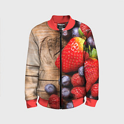 Детский бомбер Ягодный микс