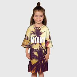 Платье клеш для девочки MIAMI, цвет: 3D-принт — фото 2